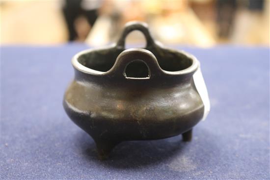 A Chinese bronze censer